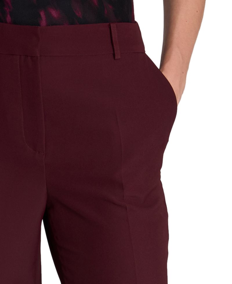 Women's Fly Front Back Zipper Flare Pant