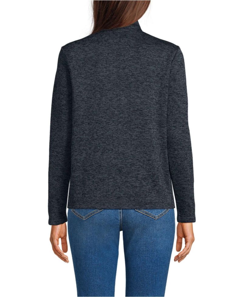 Women's Sweater Fleece Zip Front Jacket