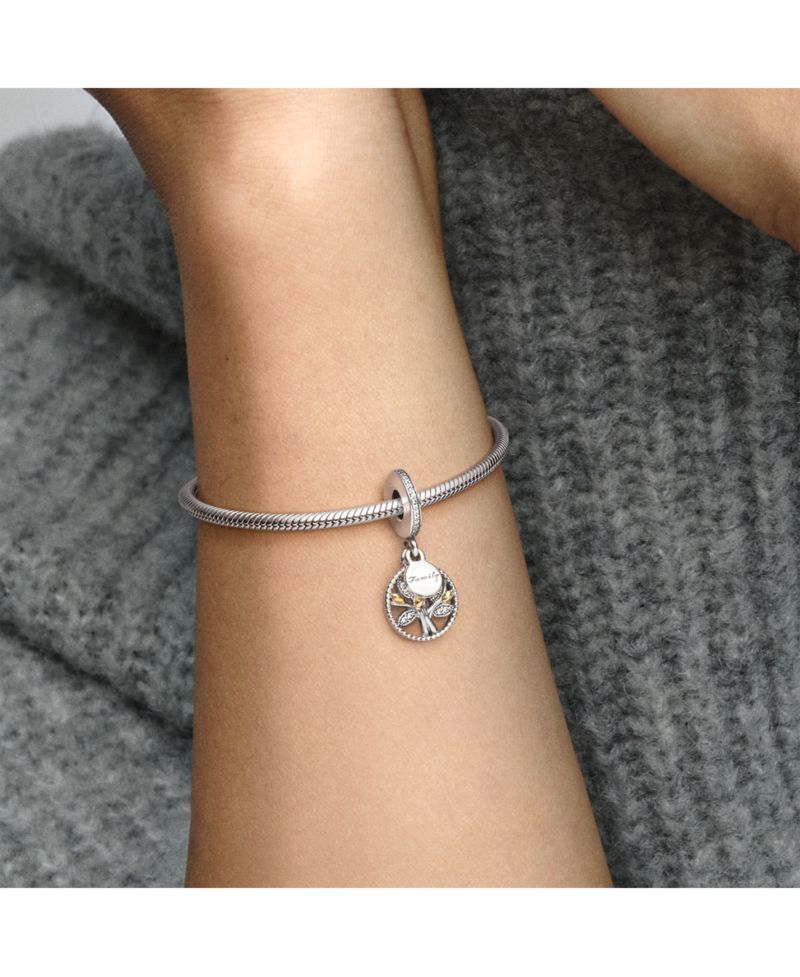 Sparkling Family Tree Dangle Charms