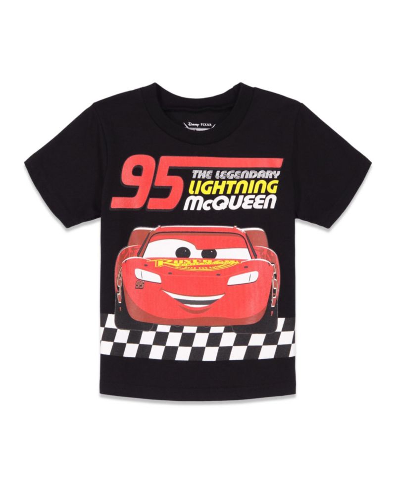 Little Boys Lion King Cars T-Shirt and Mesh Shorts Outfit Set to (18 Months - 10-12)