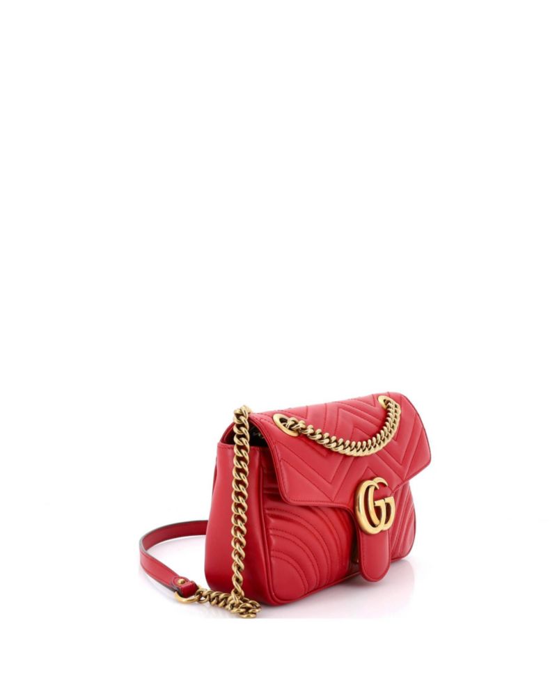 Medium GG Marmont Flap Bag Matelasse Leather