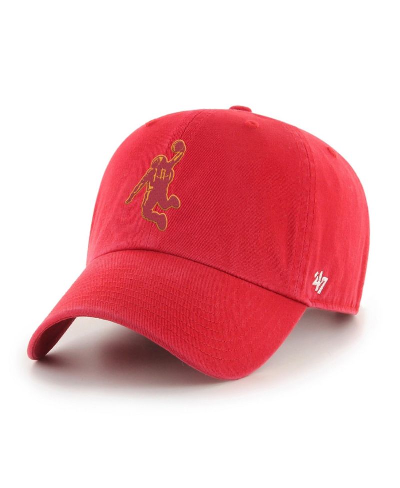 Men's Red Houston Rockets Alternate Clean Up Adjustable Hat