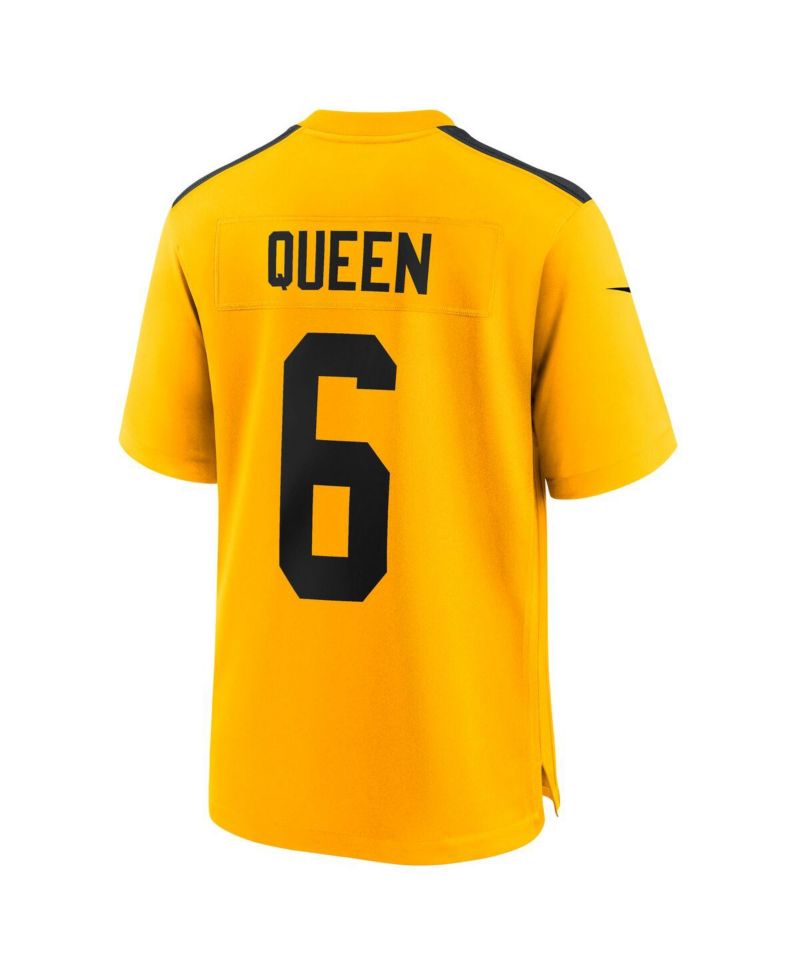 Men's Patrick Queen Gold Pittsburgh Steelers Alternate 1933 Throwback Game Jersey