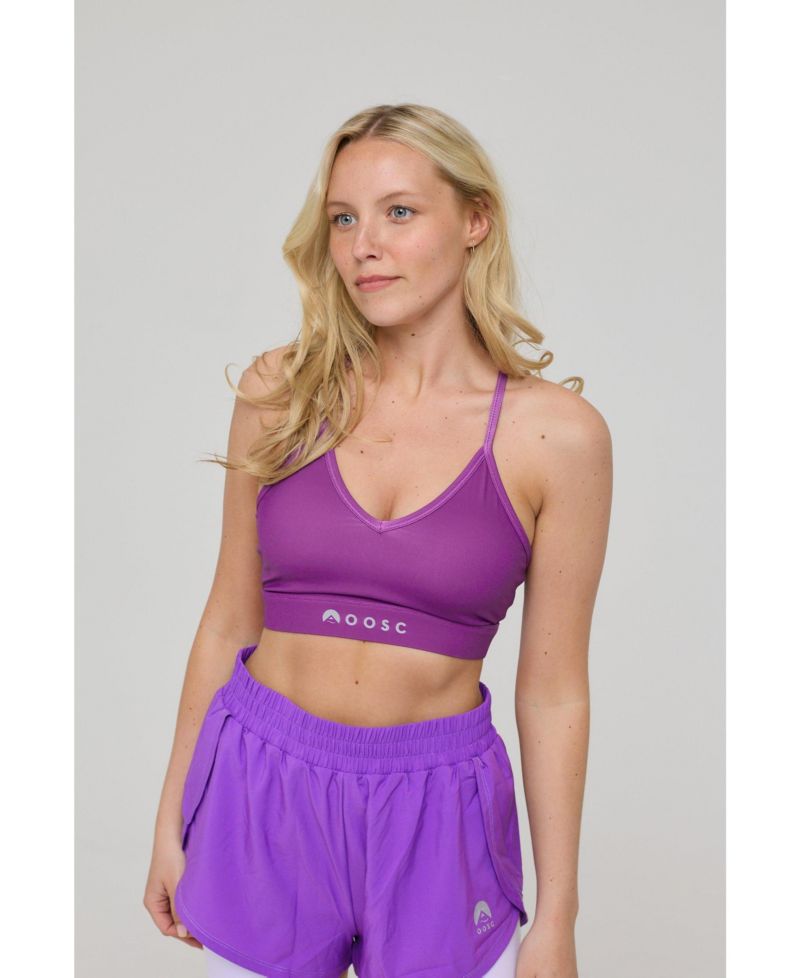 Women's Medium Support Infinite Sports Bra - Purple