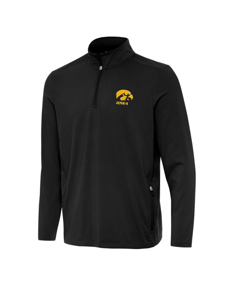 Men's Black Iowa Hawkeyes Perilous Quarter-Zip