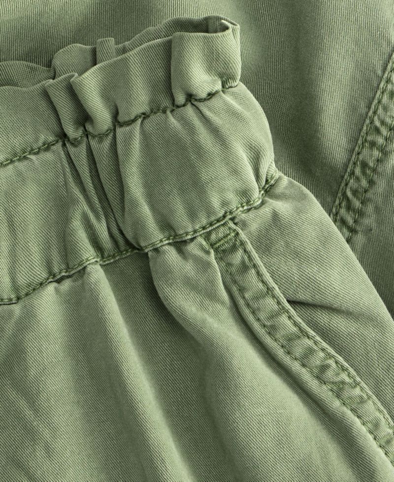 Women's Pull On Paperbag Cargo Wide Leg Pants