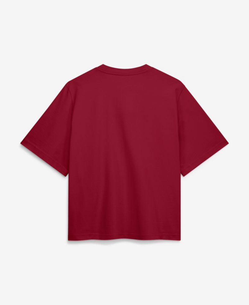 Women's Crimson Alabama Crimson Tide Arch Logo Boxy T-Shirt