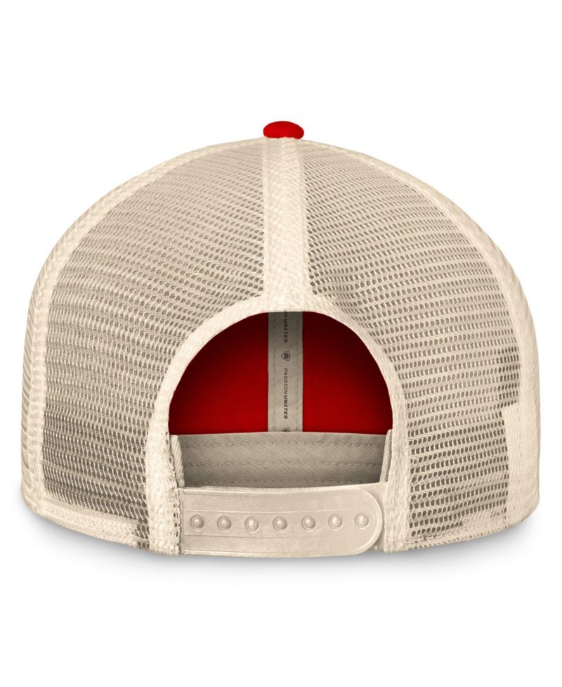 Men's Red Houston Cougars Heritage Waylon Trucker Adjustable Hat