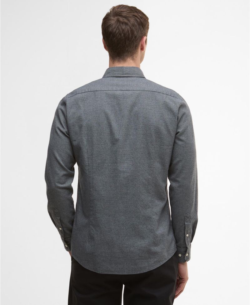 Men's Turner Tailored-Fit Micro-Houndstooth Button-Down Shirt