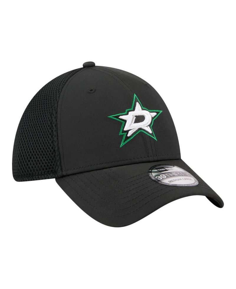 Men's Black Dallas Stars Logo 39THIRTY Flex Hat
