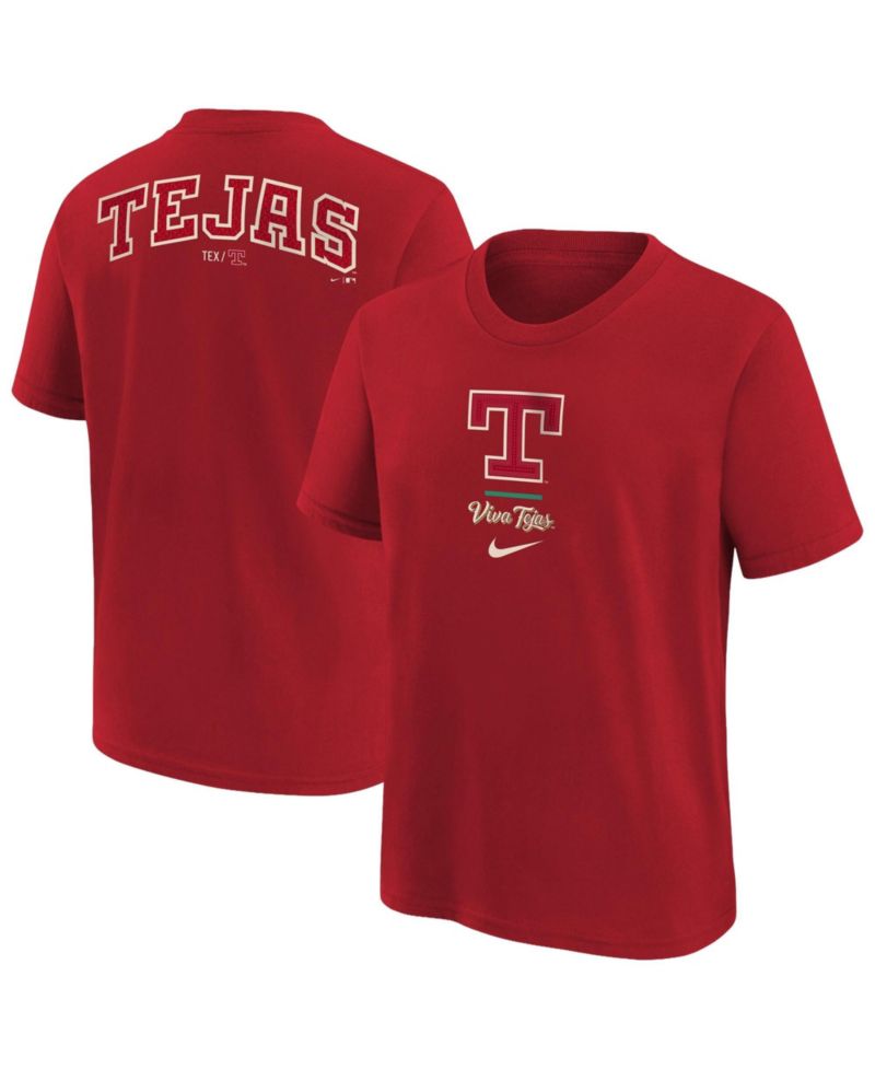 Big Boys and Girls Red Texas Rangers 2026 City Connect T-Shirt