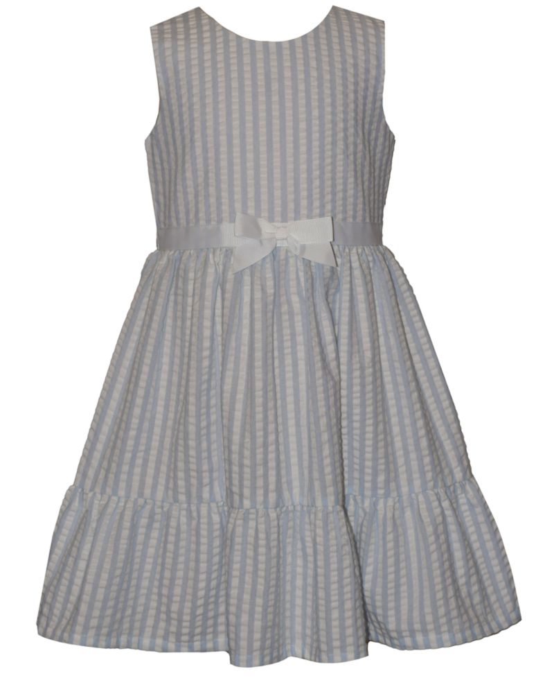 Girls' 2T-6X Floral Round Neck Dress and Cardigan, 2-Piece Set