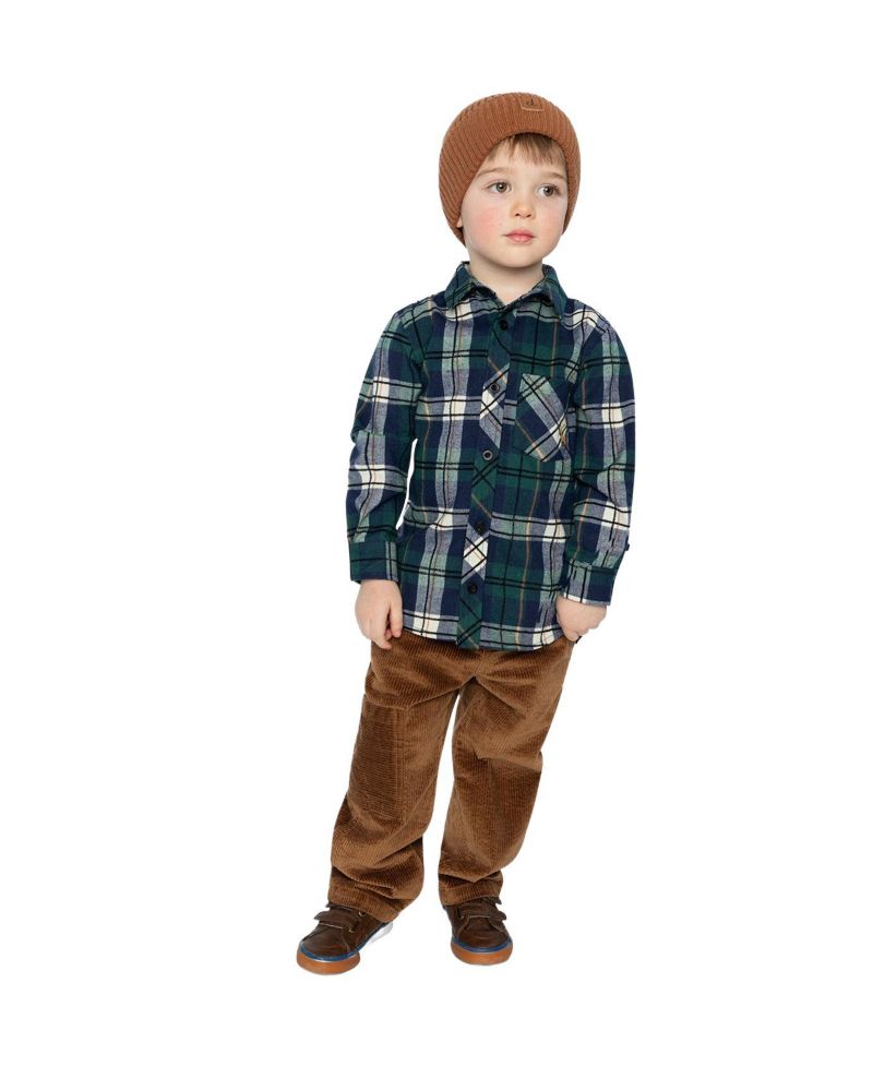 Little and Big Boy (6-12) Plaid Shirt