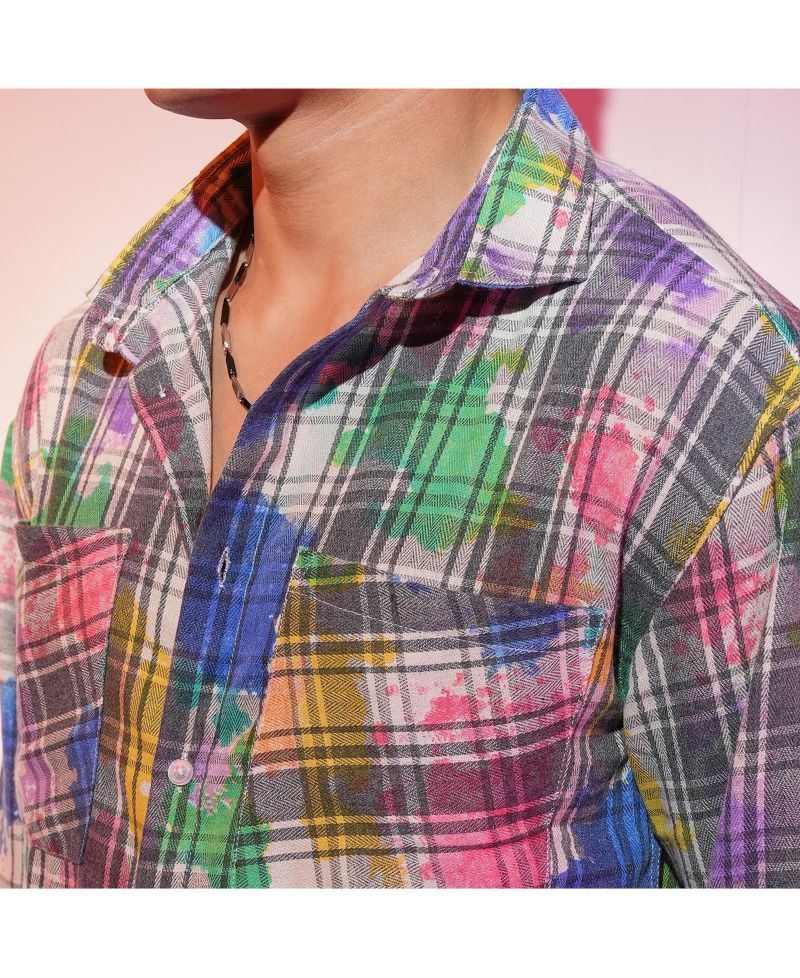 Heathered-Buffalo Check Shirt