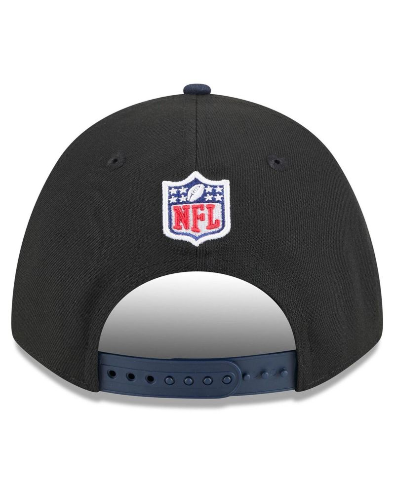 Men's Black/Navy Dallas Cowboys 2025 NFL Draft 9FORTY A-Frame M-Crown Adjustable Hat