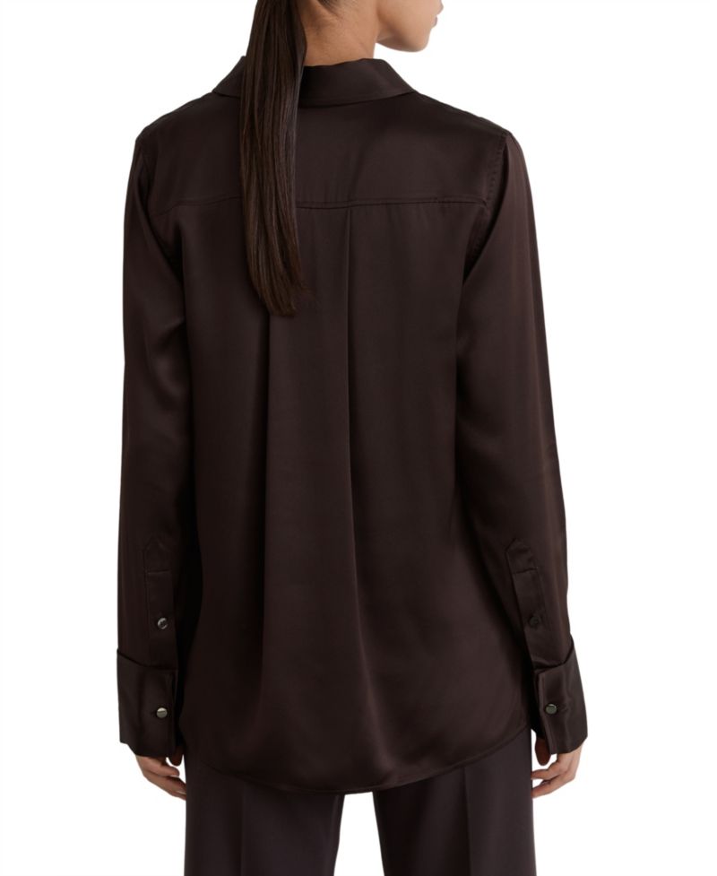Women's Ameira Pointed-Collar Satin Blouse