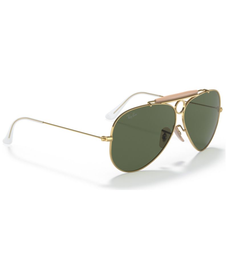 Unisex Shooter Aviation Collection Sunglasses, RB313858-X 58