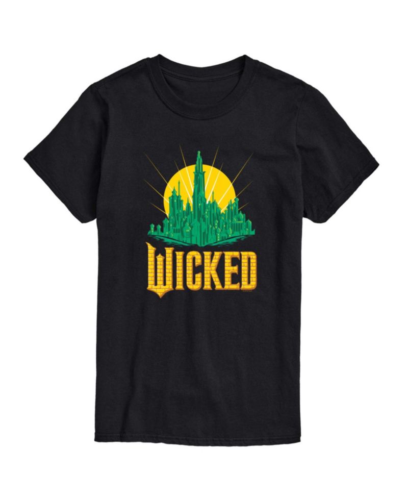 Men's Wicked Part 2 Emerald City Graphic Short-Sleeve Printed T-Shirt