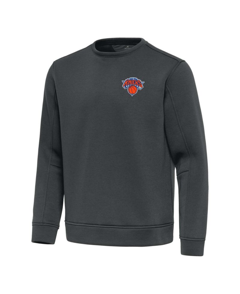 Men's Pewter New York Knicks Relevant Pullover Sweatshirt