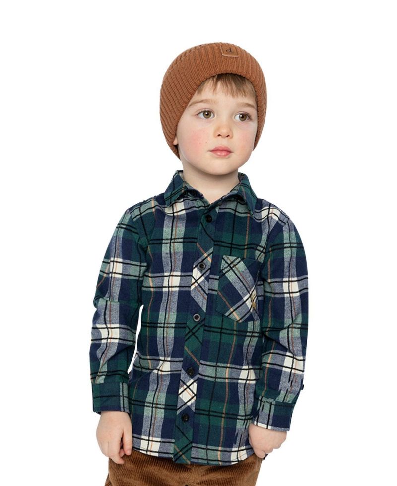 Little and Big Boy (6-12) Plaid Shirt