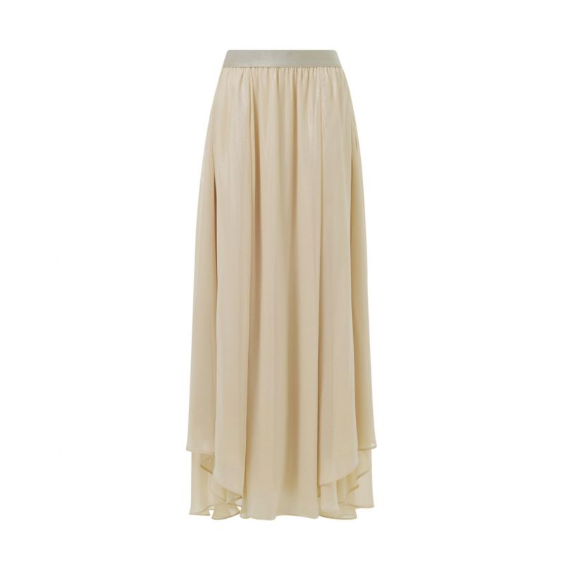 Women's Elasticated Waist Asymmetric Skirt