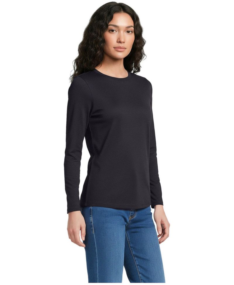 Women's Supima Cotton Long Sleeve Crewneck T-Shirt
