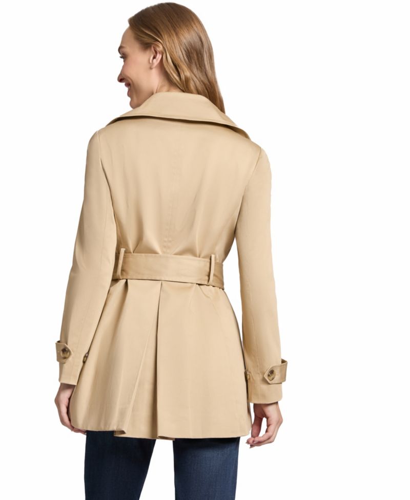 Women's Trench Double Breasted Collared Coat