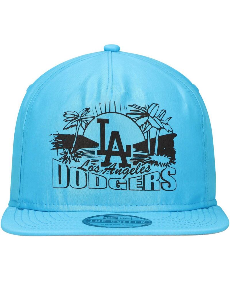 Men's Blue Los Angeles Dodgers Neon Golfer Snapback Hat