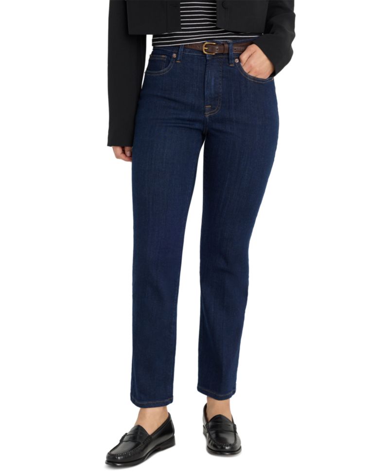 Women's Mid-Rise Straight-Leg Jeans, Regular & Plus Size