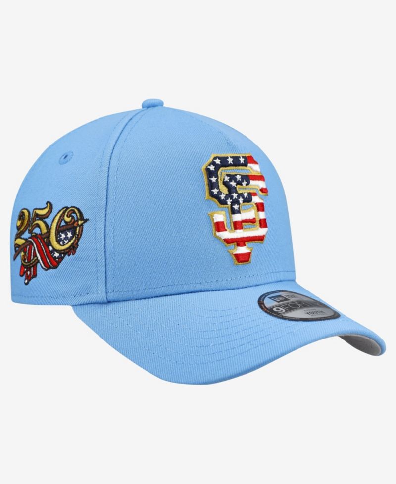 Big Boys and Girls Light Blue San Francisco Giants Celebrate America's 250th 9FORTY A-Frame Adjustable Hat