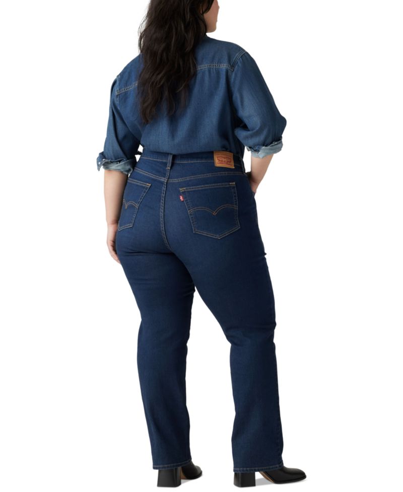 Plus Size Chelsea High-Rise Straight-Leg Jeans
