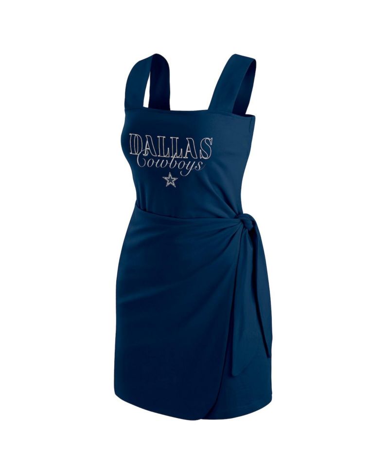 Women's Navy Dallas Cowboys Wrap Dress