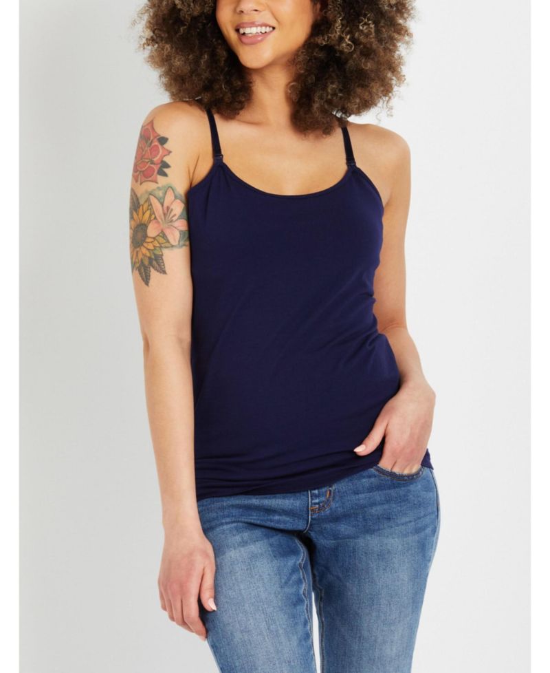 Plus Size Clip Down Nursing Tank Top - Motherhood