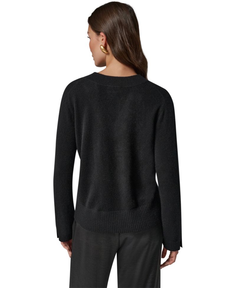 Women's Cashmere Long-Sleeve V-Neck Sweater