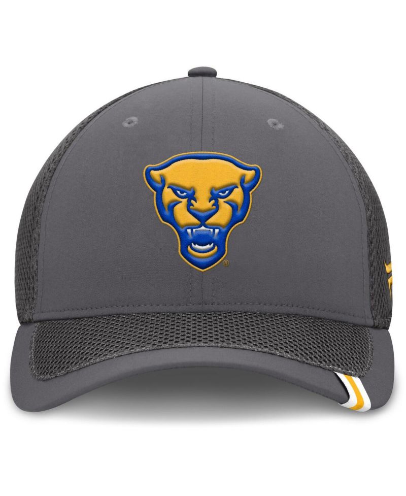 Men's Gray Pitt Panthers Clincher Flex Hat