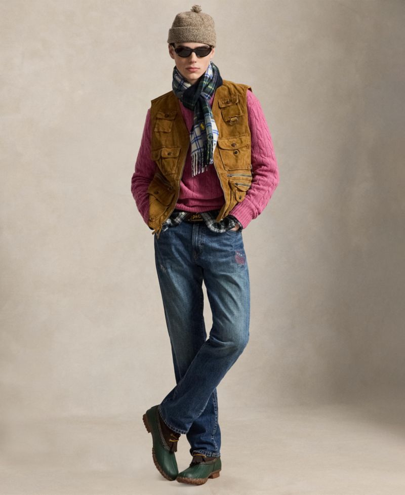 Men's Hampton Straight-Leg Relaxed Distressed Jeans