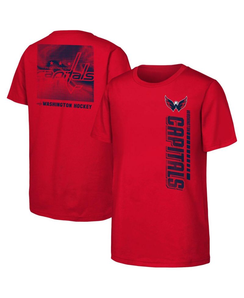 Big Boys and Girls Red Washington Capitals Atmosphere T-Shirt