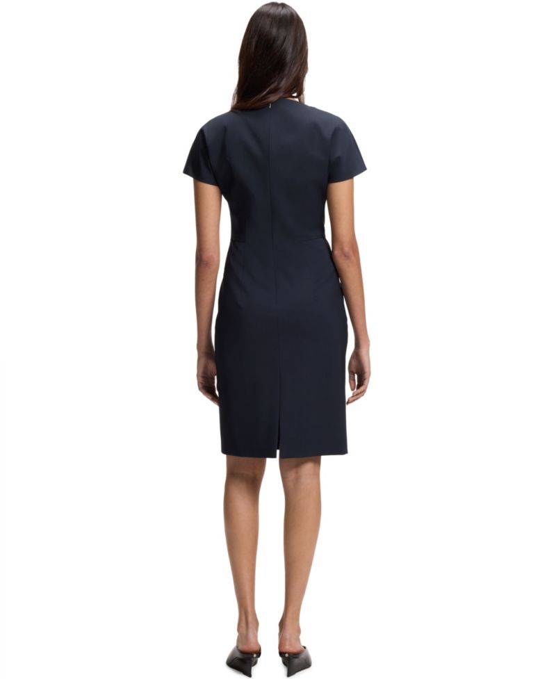 BOSS by Women's Stretch Wool Slim-Fit Dress