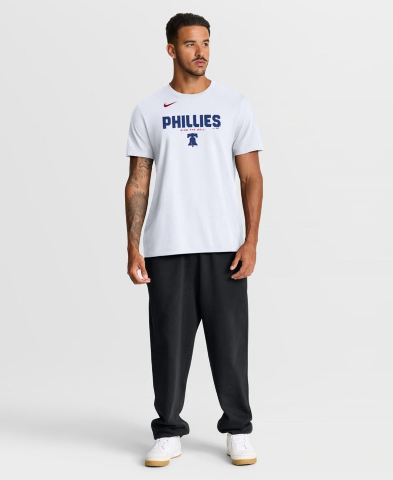 Men's White Philadelphia Phillies Bold Team Name T-Shirt