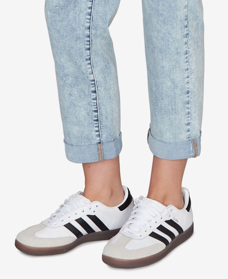 Petite Comfort Waist Stretch Denim Girlfriend Jeans