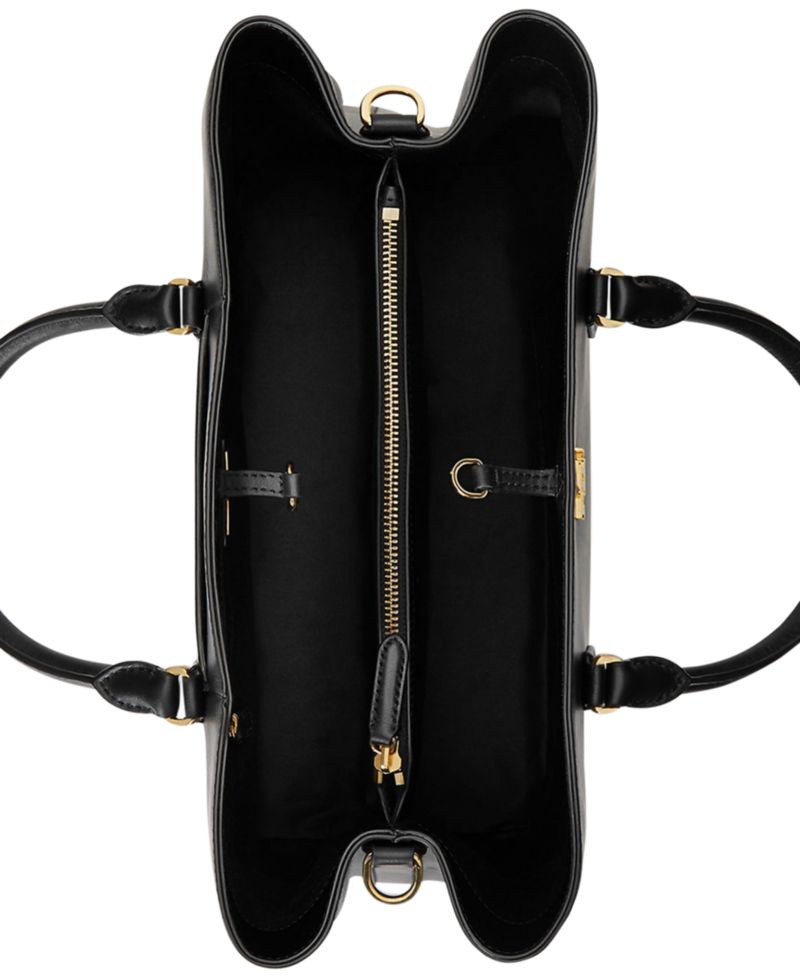 Marcy Full-Grain Leather Large Satchel Bag