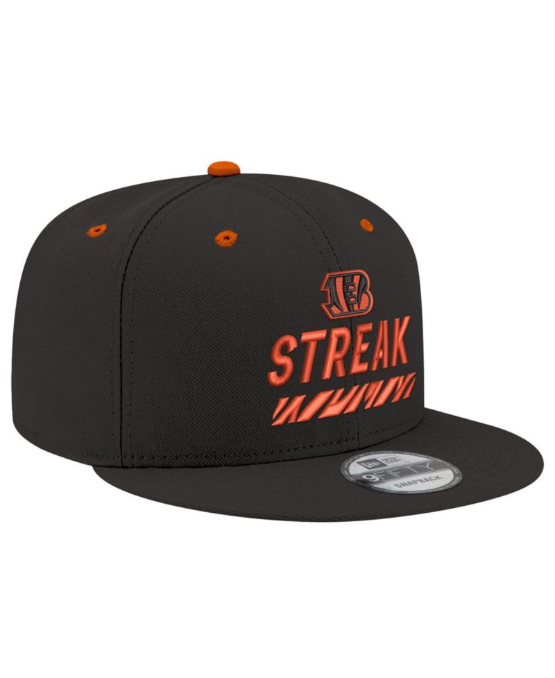 Men's Black Cincinnati Bengals STREAK Season Ticket Member 9FIFTY Snapback Hat