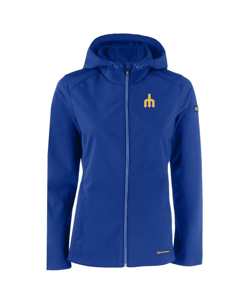 Women's Royal Seattle Mariners Evoke Eco Softshell Full-Zip Jacket