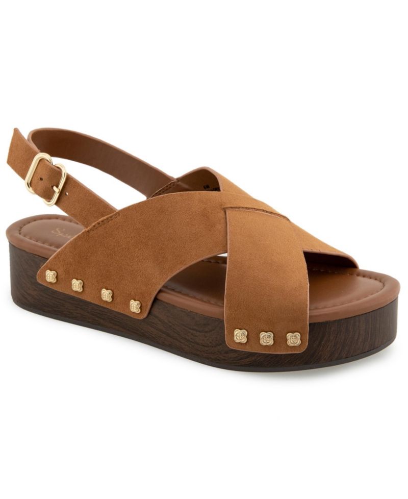 Women's Quadry Wood Flatform Sandal