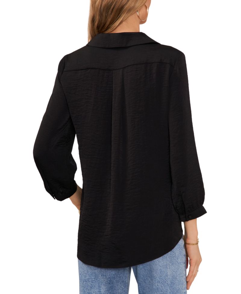 Women's Collared V-Neck Top