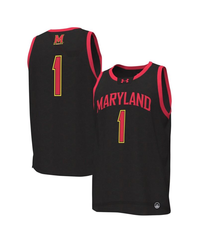 Men's #1Maryland Terrapins Replica Basketball Jersey