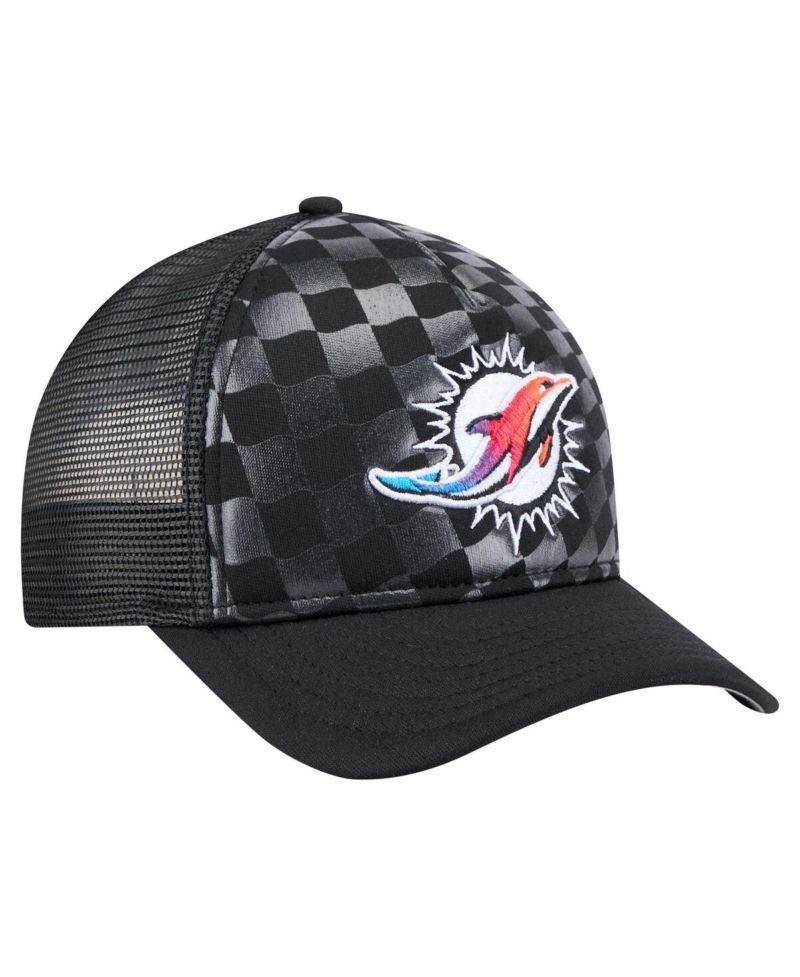 Men's Black Miami Dolphins Gradient 9FORTY Adjustable Hat