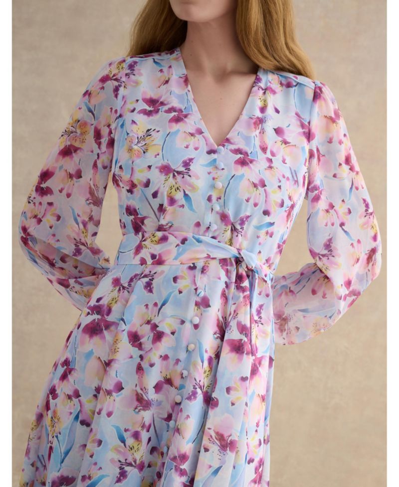 Women's Thea V-Neck Long Sleeve Maxi Dress