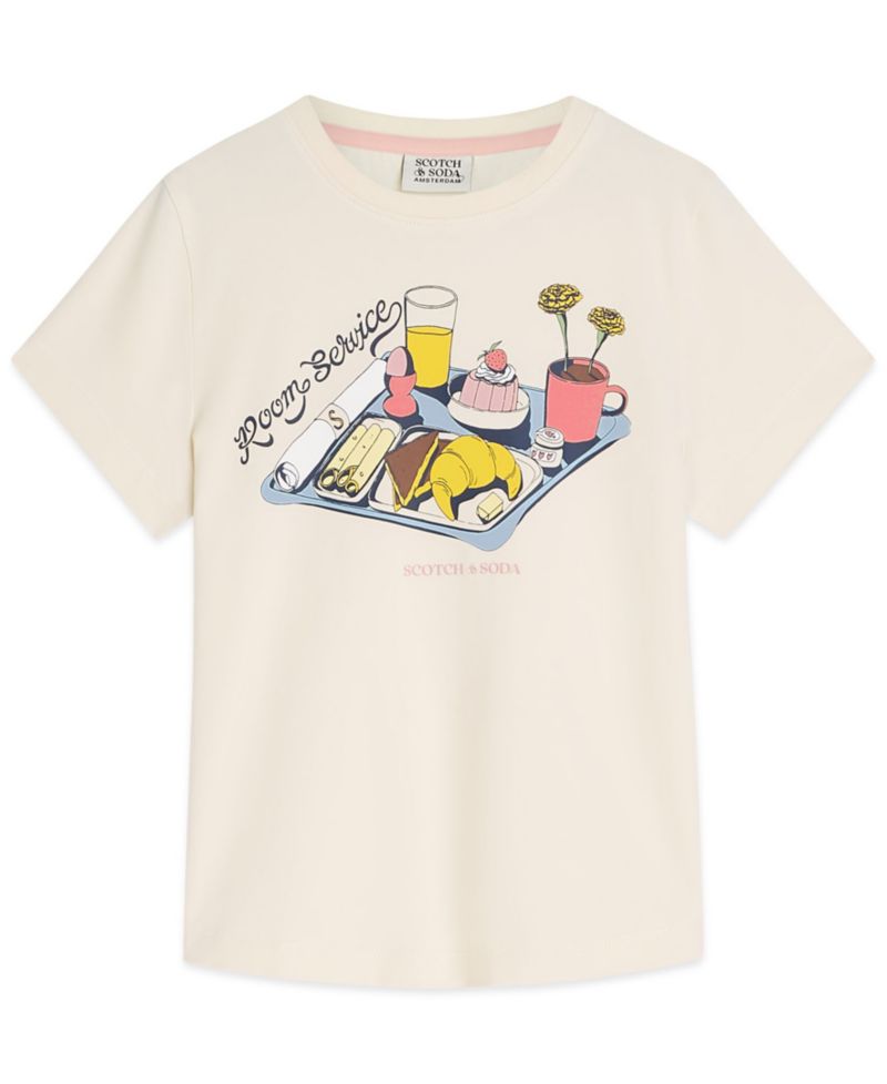 Girls' 4-6X Breakfast Tray Graphic Short-Sleeve T-Shirt