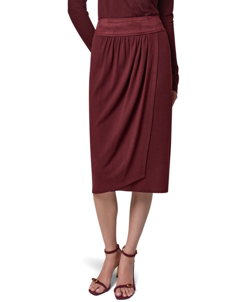 Women's High-Waisted Midi Wrap Skirt